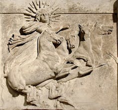 Sun god Helios